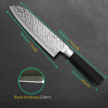 Chef knife kitchen knife Steel 7" Japanese Style Kitchen Meat Cleaver fruit vegetable Non-stick x30cr14 stainless steel knife