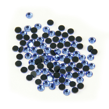 FREE SHIPPING SS10,3MM,light sapphire color,1440PCS/BAG dmc glass HOT FIX stones for motif diy supples