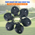 Golfs Club Tags Rotating Plastic Tags Number Tags for Golfs Wooden Club Cover Round/Heart-shaped EDF88