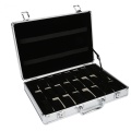 Quality 24 Grid Aluminum Suitcase Case Display Storage Box Watch Storage Box Case Watch Bracket Clock Watch Clock Box