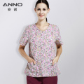 ANNO Round Neck Hospital Staff Scrubs O Neck Nursing Uniform Unisex Dental Clinic Supplies Nurse Work Suit Dentist Clothing