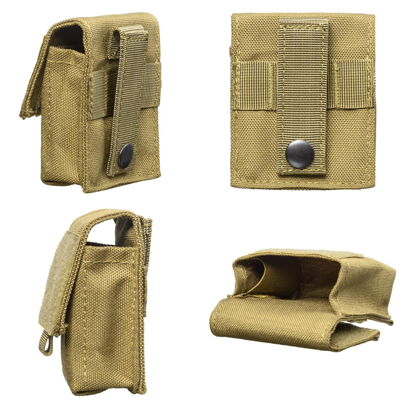 Outdoor Airsoft Combat Military Molle Pouch Tactical Single Pistol Magazine Pouch Flashlight Sheath Airsoft Hunting Camo Bags22