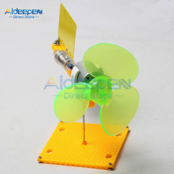 Micro Wind Turbines Generator Kit Small DC Motor Blades With Holder DIY Project Kit DC 0.1V-18V 0.01-0.3A 200-6000 rev/Min