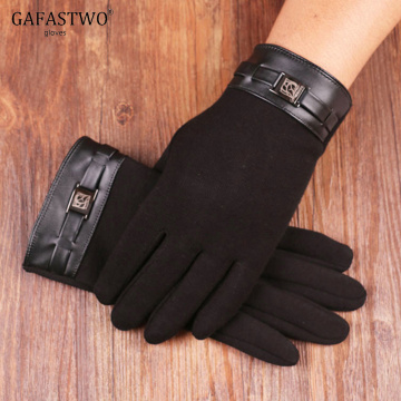 New Autumn And Winter Outdoor Riding Gloves Mens Plus Velvet Warm Touch Screen Does Not Fall Velvet Gloves