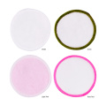 1pc Round Reusable Cotton Pads 3 Layers Washable Facial Make Up Remover Cleaning Wipe Pads