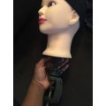 CAMMITEVER Mannequin Head with Holder Hairdress Doll Female Mannequin Head Plastic Mannequin Head For Wigs