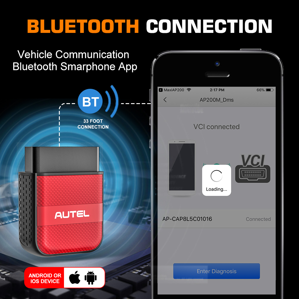 Autel AP200M OBD OBD2 Bluetooth Scanner Car Diagnostic Tool OBDII PK Thinkdiag Easydiag 3.0 MD802 AP200 CR319 obd 2 Diagnostic