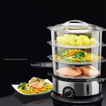 ES-07 Home Electric Food Steamer Multifunctional Steamer Pot Automatic Power-Of 3-Layer Large Capacity Seafood Steamer Cooker