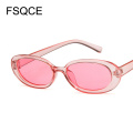 Pink Retro Sunglasses Oval Sunglasses Women Retro Brand Designer Vintage Ladies Cat Eye Pink Sun Glasses UV400 Nicki Minaj