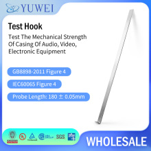 IEC60065 Test Hook stainless Steel Right Angle For Mechanical Strength Testing