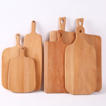 Beech cutting board wooden chopping fruit board children's food supplement solid wood unpainted board cutting board