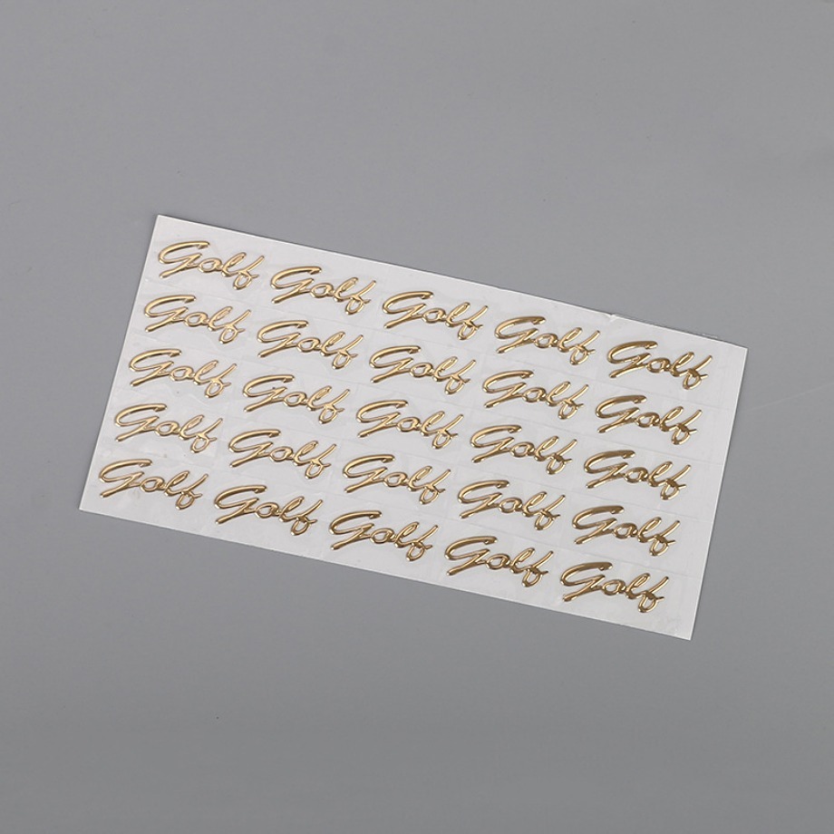 Personalized Custom Transfer Gold Foil Business Logo Stickers
