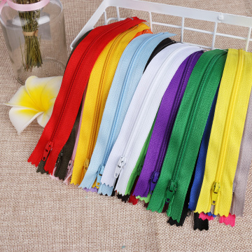 10Pcs 20CM Length Colorful Nylon Coil Zippers Garment Clothing Trousers DIY Handcraft Tailor Sewing Accessories