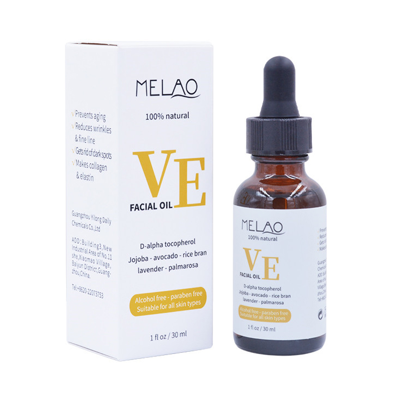 Melao 100% Nature Pure Vitamin E Essential Oil Whitening Wrinkle Anti-Aging Moisturizing Serum Expands Facial Skin 30Ml