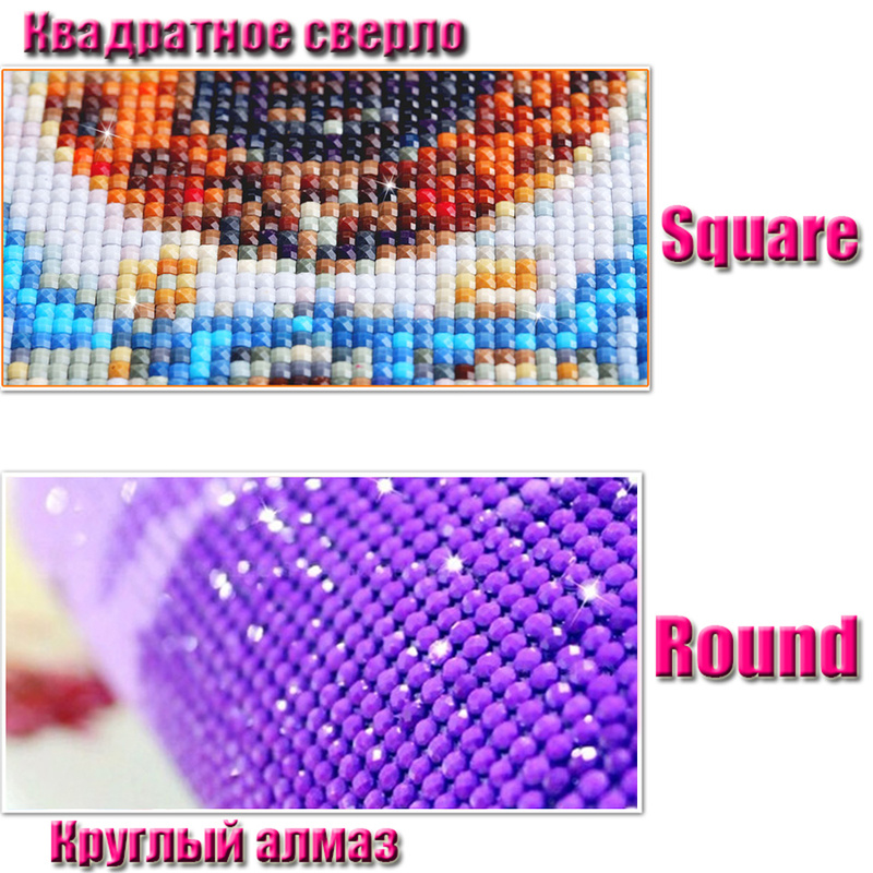 5d DIY Diamond Painting Kit Red Car Bus Design Full Drill Square / Round Crystal Mosaic Diamand Painting Embroidery Accessories