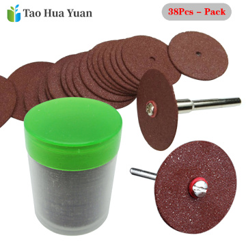 38Pcs Cutting Disc Circular Saw Blade Grinding Wheel Dremel Rotary Tool Abrasive Sanding Disc Tools 2xConnecting Rod Tool Set AA