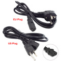 IEC C13 Extension Cord EU US Plug Power Cable 1.5m 14AWG Computer Power Supply Cable For Monitor Antminer Printer
