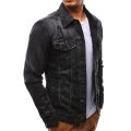 UNIVOS KUNI 2019 Solid Casual Slim Mens Denim Jacket Bomber Jacket Men High Quality Cowboy Mens Jean Jacket Chaqueta Hombre J526