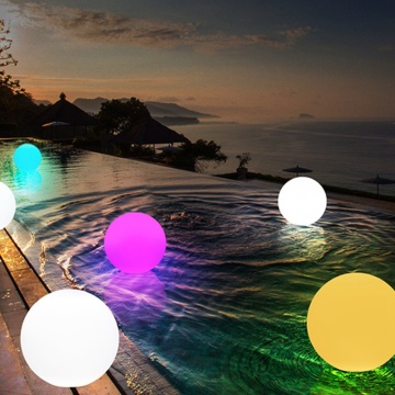 Colorful Outdoor Garden Glowing Ball Lights with Remote Patio Landscape Pathway LED Illuminated Ball Table Lawn Lamps 20Cm