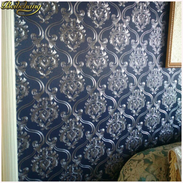 beibehang Damask papel de parede 3D wallpaper For Walls vinyl PVC glitter wall paper for Living Room wall-paper papel wall