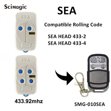 SEA HEAD 433-2 433-4 garage command 433mhz rolling code remote control SEA HEAD handheld transmitter garage door remote control