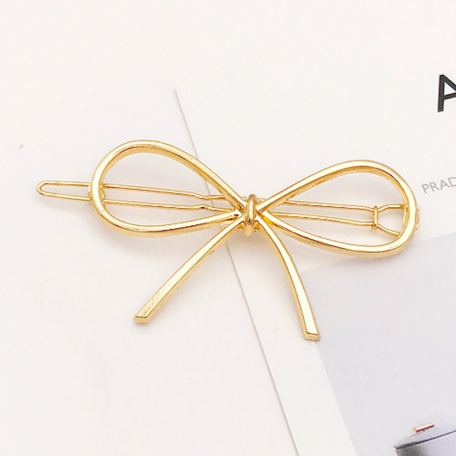 1Pc Metal Moon Bowknot Hair Clip Hairband Comb Bobby Pin Barrette Hairpin Headdress Accessories Beauty Styling Tools New Arrival