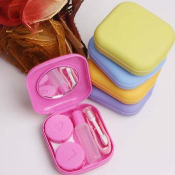 New Easy Carry Mini Portable Pocket Cute Mirror Kit Travel Convenient Contact Lens Case Kit Container For Outdoor Hot sale