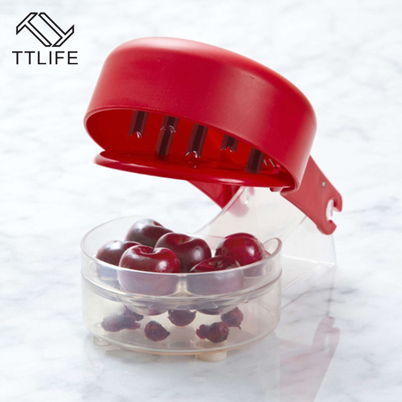 TTLIFE Cherry Pitter Remover Machine Seed Stone Remover Fruit Core Seed Remover Fruit Cherry Pitters Corer Kitchen Accessories