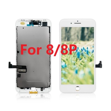 Lcd display for iphone 8/8 plus screen mobile phone lcds replacement for iphone8/8plus lcd display with liquid crystal iron shee