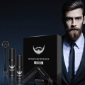 4 Pcs/set Barbe Beard Growth Kit Hair Growth Enhancer Set Beard Growth Essentital Oil Facial Beard Care Set Best Gift for Men