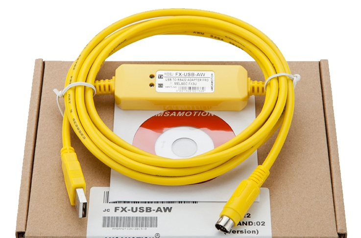 programming cable for Mitsubishi FX3U series / data download cable FX-USB-AW USB TO RS422 ADAPTER Electronic Data Systems