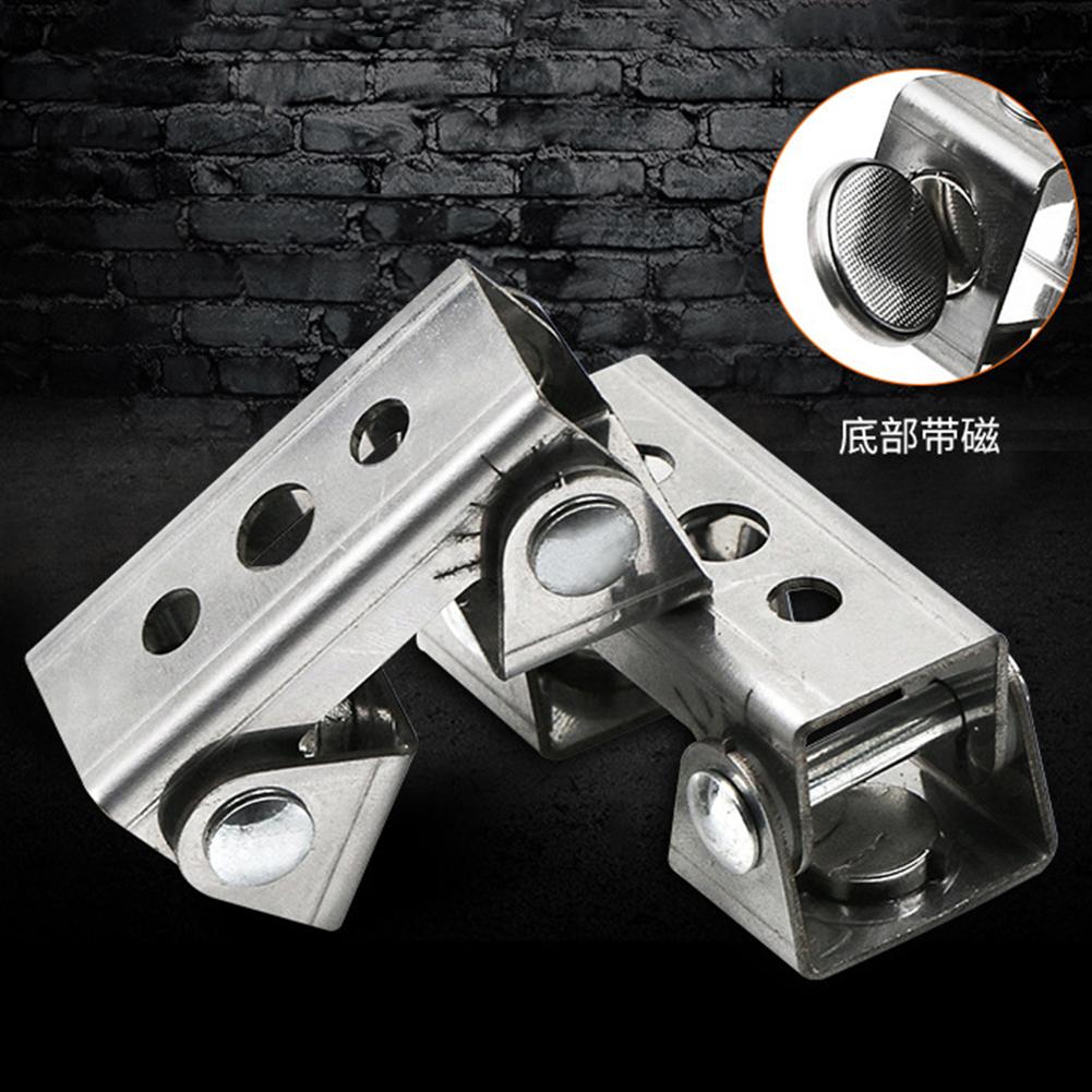 Adjustable Stainless Steel Magnetic V Shaped Welding Clamps Holder Suspender Fixture Hand Tool Professional Welding Accessories
