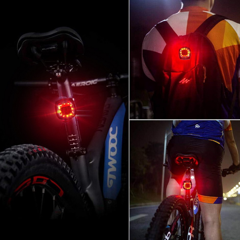 Bicycle Light Waterproof Rear Tail Light LED USB Rechargeable Mountain Bike Cycling Light Taillamp Safety Warning Light