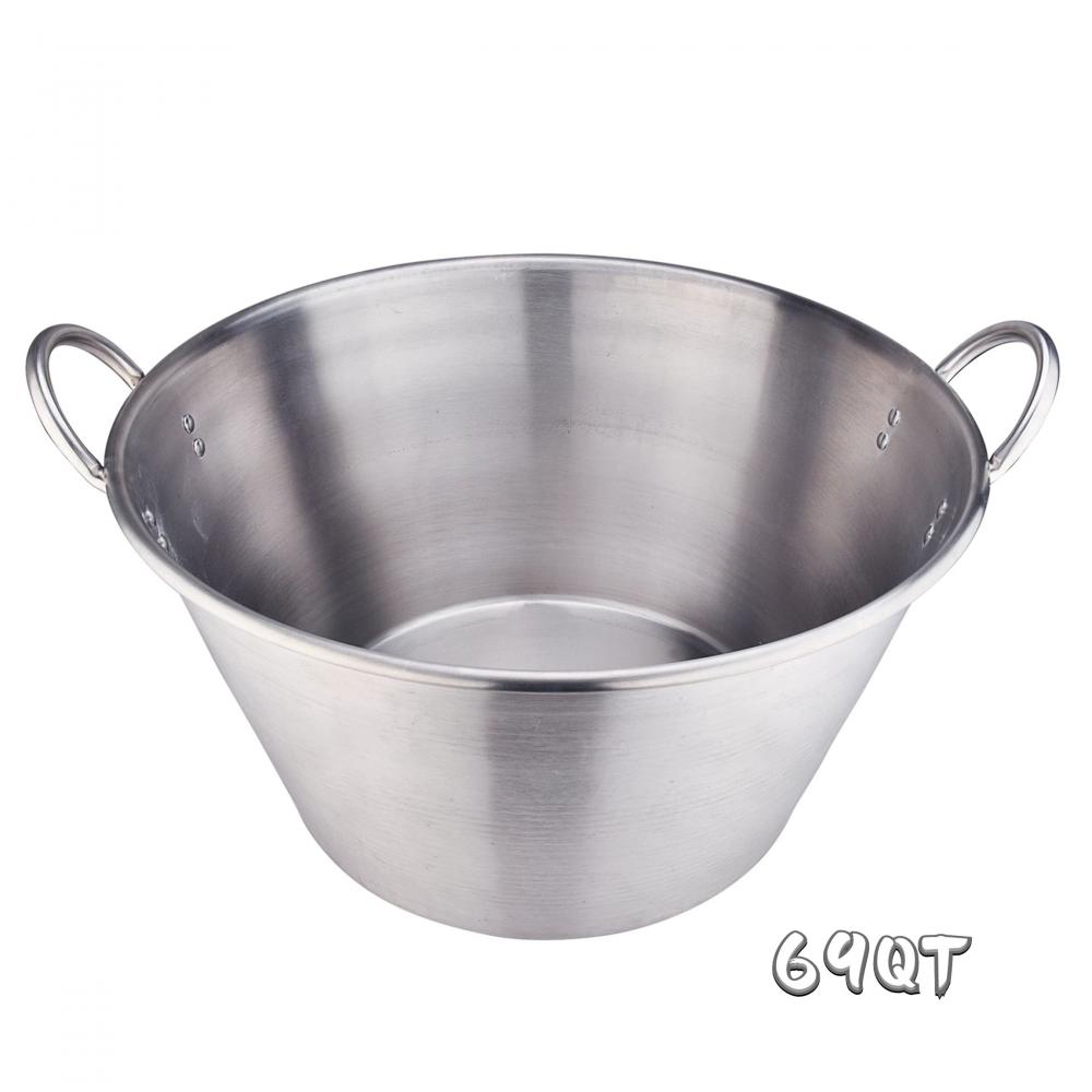 69Quart Stainless Steel Large Cazo with Sandwich Bottom