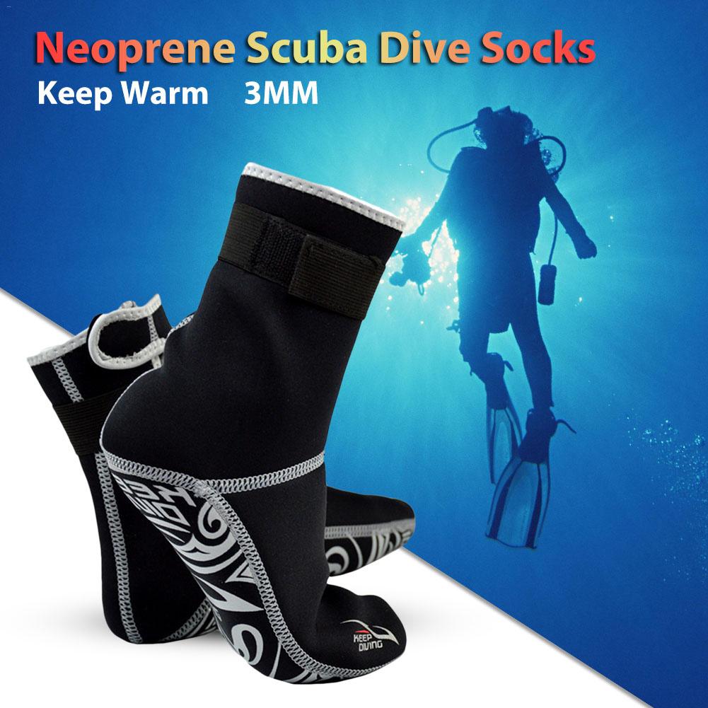 Professional 3mm Neoprene Scuba Dive Socks Wetsuit Material Shoes Snorkeling Equipment Winter Swim Warm Boots Size S-XXL
