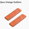 2Pcs Orange 5x20cm
