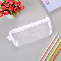 Fashion Grids Colorful Transparent Zipper Pencil Bag Box School Student Pencil Case Storage Package For School Supplies
