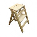 Household Multi Function Folding Ladder Stool Solid Wood Ladder Ascending Platform Step Stool Dual Purpose Rack Stair Chair