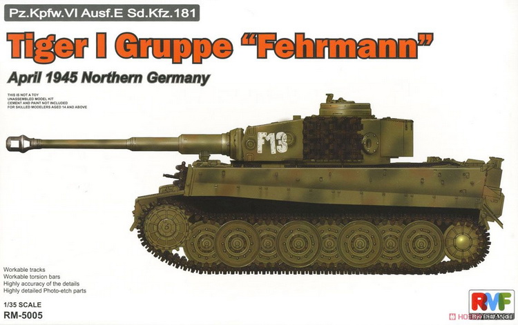 [Rye Field Model] Ryefield Model RFM RM-5005 1:35 Tiger I Gruppe "Fehrmann"