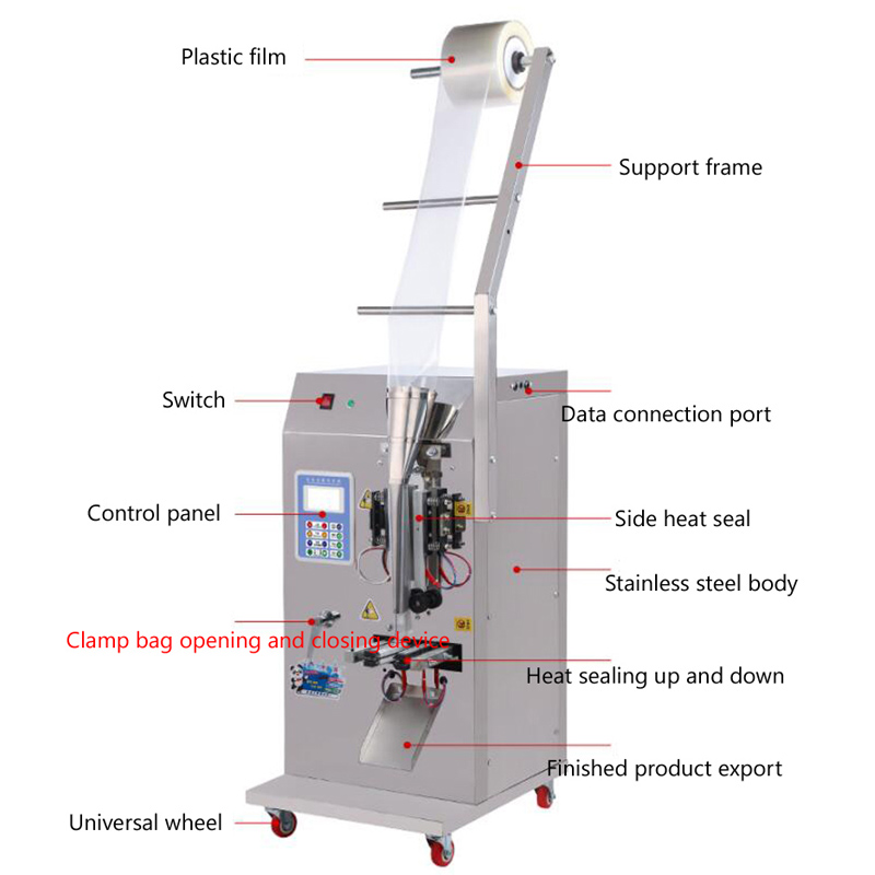 Quantitative liquid packaging machine multi functional packing machine