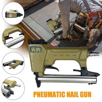 Pneumatic Stapler Nailer Gun Air Powered Staple Gun Furniture Nailing Gun Hardware Tools For Making Sofa Furniture