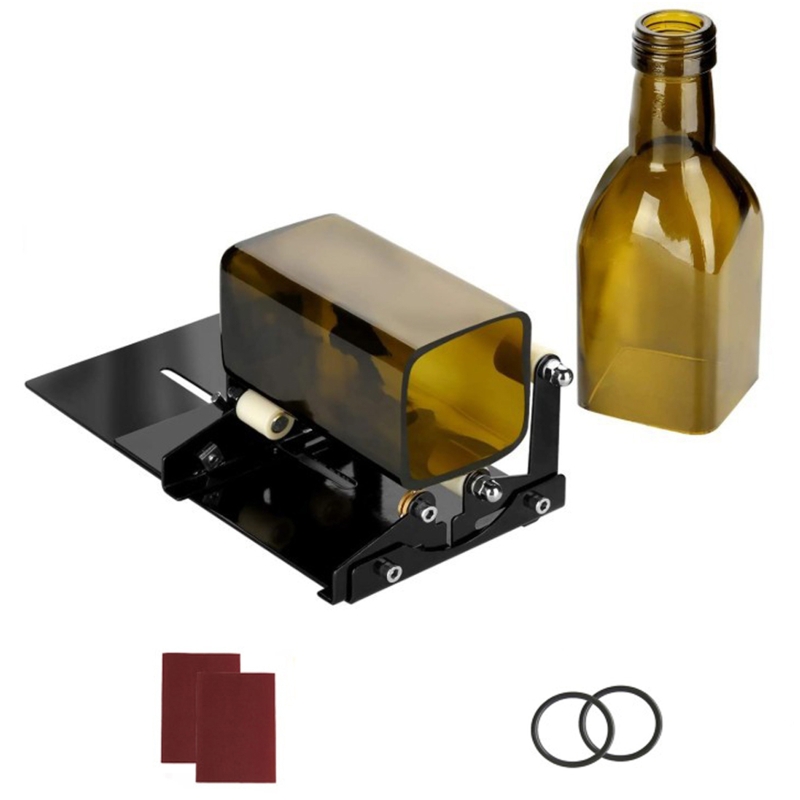 DIY Glass Bottle Cutter Tool Square Round Wine Beer Bottles Cutting Machine Kit C90A