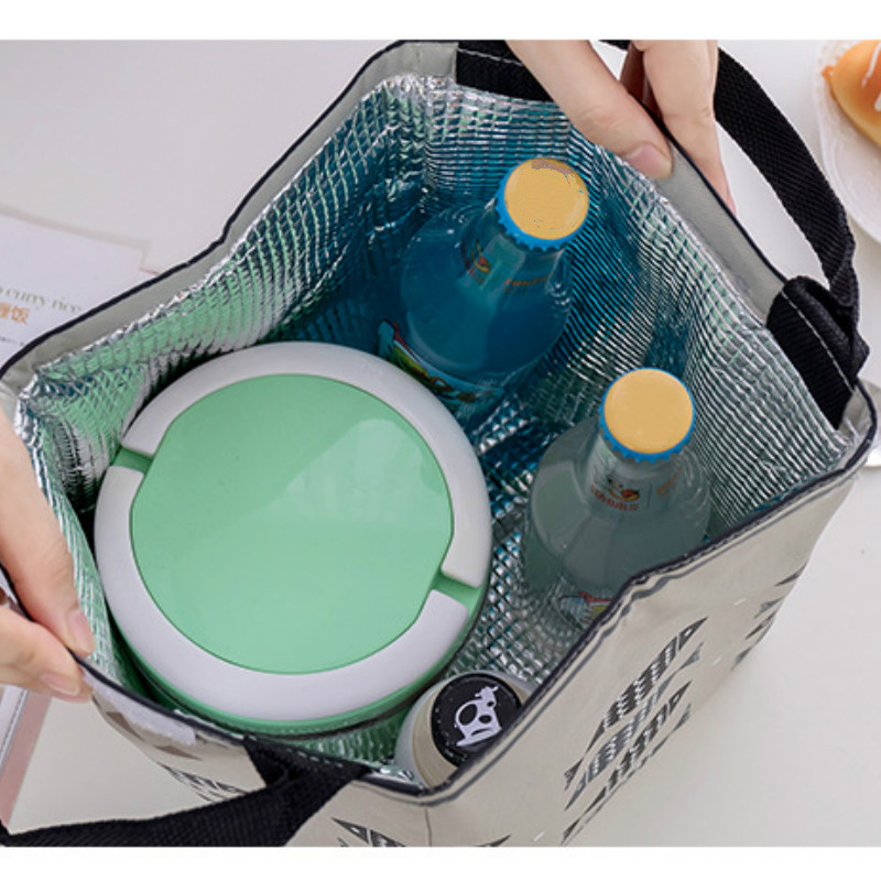 Cheap Waterproof Lunch Box Bag for Women kids Men Cooler Lunch Box Bag Tote canvas lunch bag Insulation Package Portable