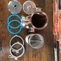 Clamp 4" (OD119mm) side ports 2" Copper Gin Basket , Aroma Basket volume 1500ml. Home distillation. Distillex.