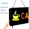 Cafe resin led neon open signboard plaque modern commercial bar coffee decoration club decoration home decoration display panel