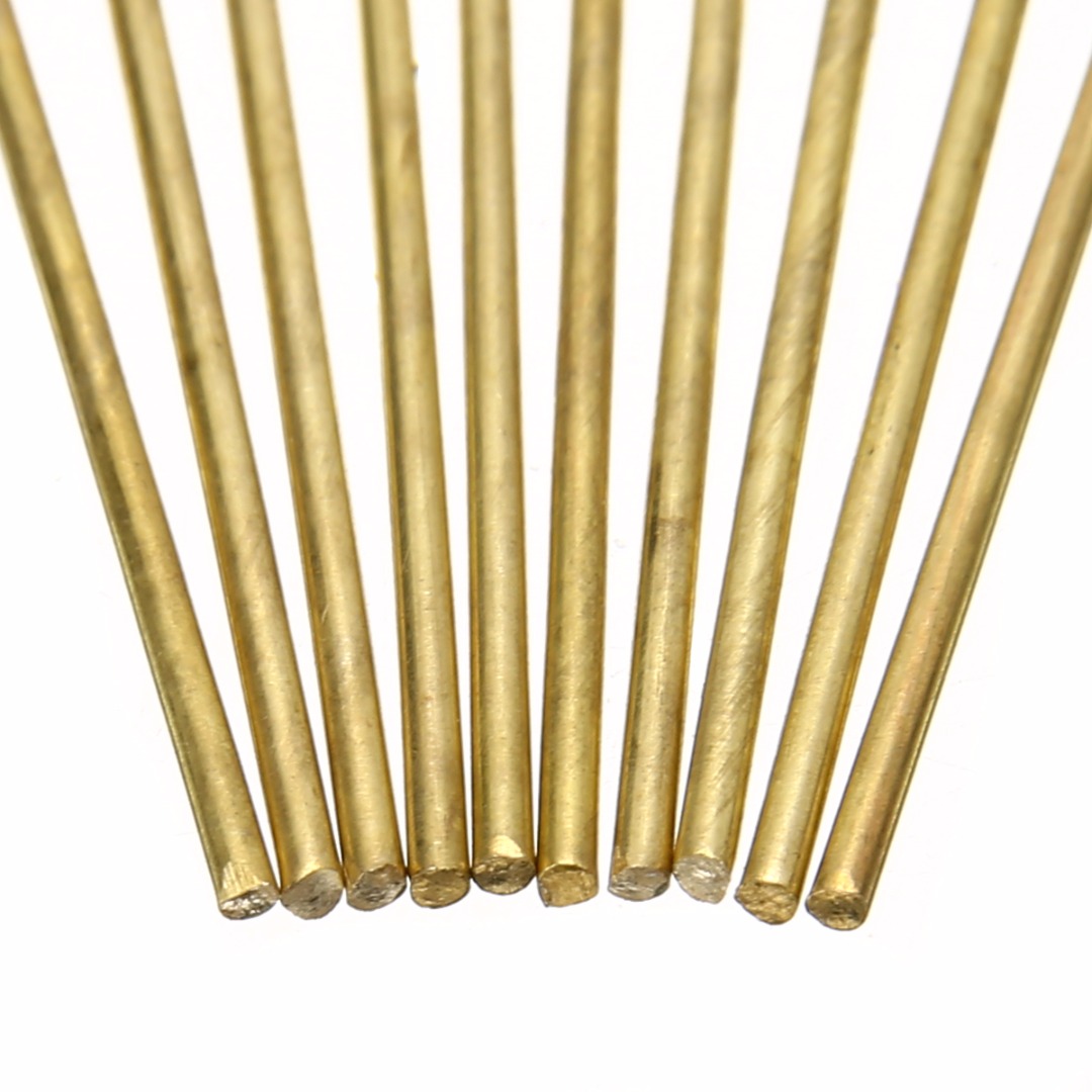 10Pcs 1.6mmx250mm Brass Welding Rods Wires Sticks Electrode Soldering Rod For Repair Soldering Brazing Welding Tools