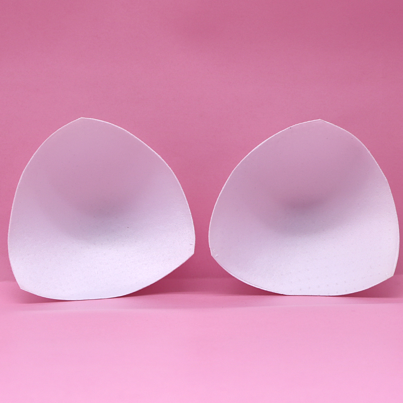 1Pair Woman Intimate Accessories Triangle Sponge Bra Pad Enhancers Removable Chest Insert Breast Bra Cups Push Up Enhancers