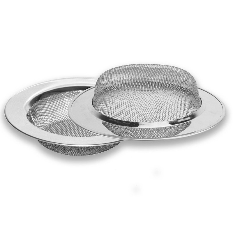 Stainless Steel Floor Drain Kitchen Food Slag Bathroom Mesh Sink Filter Strainer Cleaner Hair Catcher Stopper Metal Drain Plugs