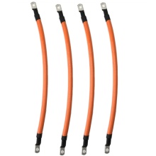 1pcs High Quality 2 AWG Pure Copper Wire Battery Connection Cable 35cm Length 25mm2 Battery Fast Connection Terminals Cables