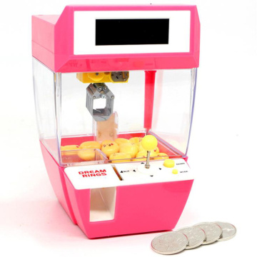 Birthday Gifts Christmas Coin Operated Play Game Alarm Clock Kids Mini Doll Machine Machine CATCHER Toy Christmas gift Halloween